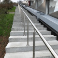 Classic handrails, outdoor steps, stairs with low handrails